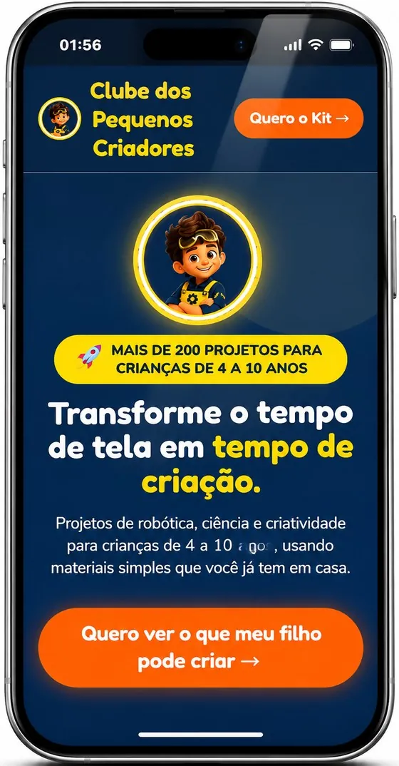 Tela do Garimpro no celular: página de venda da oferta
