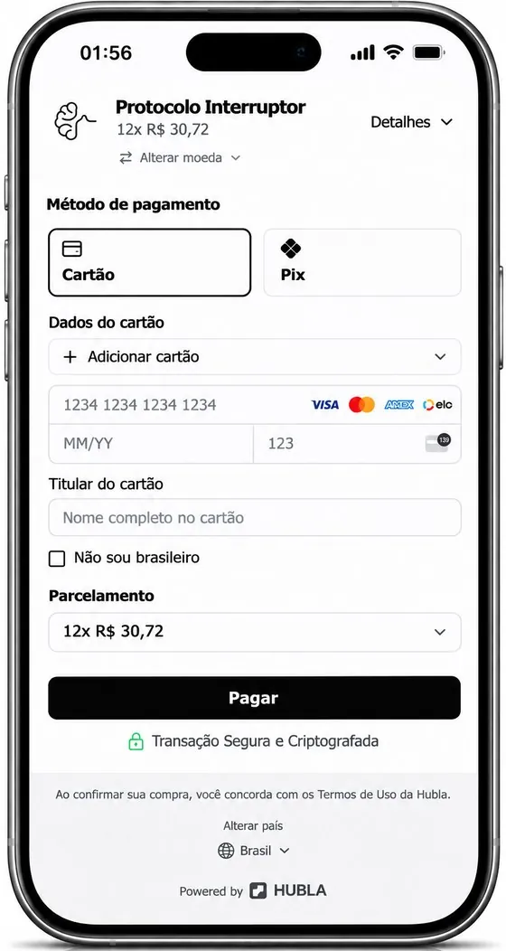 Tela do Garimpro no celular: checkout da oferta